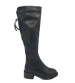Cizme dama My♥U 36, imitatie de piele, negru