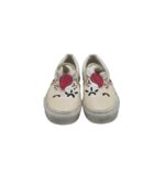Tenisi copii Vans, 30, imitatie de piele, alb - imagine 3