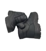 Ghete barbati Comfort,  material textil, negru, imblanite - imagine 4