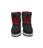Ghete copii Lol,  imitatie de piele, negru rosu - imagine 4