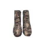 Botine dama Duffy, imitatie de piele, crem verde - imagine 3