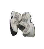 Adidasi copii New Balance, 33, imitatie de piele, material textil, alb gri - imagine 4