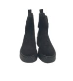 Botine dama My♥U 36, imitatie de piele, material textil, negru - imagine 3