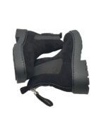 Botine dama My♥U 36, imitatie de piele, material textil, negru - imagine 4