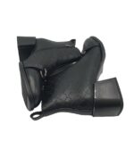 Botine dama My♥U 36, imitatie de piele, captusite, negru - imagine 4