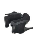 Botine dama Staka,  material textil, imitatie de piele, negru - imagine 4