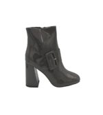 Botine  dama Corina,  imitatie de piele, gri