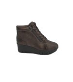 Botine  dama V&D,  imitatie de piele, bronz-maro