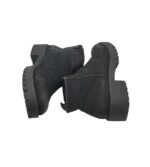Botine dama Schuh, 38, piele intoarsa, negru - imagine 4