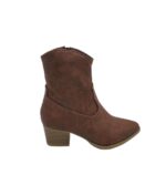 Botine dama Duffy,  imitatie de piele, maro