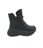 Ghete dama Alesio Nesca,  imitatie de piele, negru