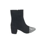 Botine  dama Corina,  material textil, visisniu (copie)