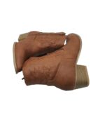 Botine dama Duffy,  imitatie de piele, maro deschis - imagine 4