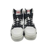 Adidasi barbati Troop Delta High,  imitatie de piele, alb negru - imagine 3