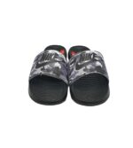 Slapi barbati Nike Victori One Slide Print, imitatie de piele, gri - imagine 3