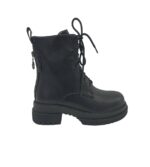 Ghete dama My♥U 40, imitatie de piele, negru