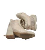 Cizme dama My♥U 35, imitatie de piele, material textil, crem - imagine 4