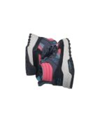 Ghete copii Skechers, 27, imitatie de piele, material textil, negru roz - imagine 4