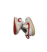 Adidasi copii Nike, 23, imitatie de piele, piele, alb rosu - imagine 4