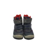 Ghete copii Geox, 26, imitatie de piele, material textil, piele, Waterproof, negru - imagine 3