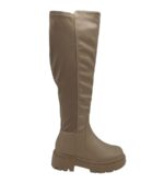 Cizme dama Anna Field, imitatie de piele, bej