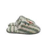 Papuci de casa Next, 41, material textil, alb gri
