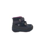 Ghete copii 29, imitatie de piele, material textil, Waterproof, negru albastru