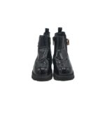 Ghete copii Star Collection, 23, imitatie de piele, negru - imagine 3