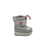 Cizme copii  26, imitatie de piele, material textil, Imblanite, gri