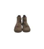 Botine copii Vertbaudet, 22, piele intoarsa, bej - imagine 3