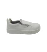Adidasi unisex Garsport Auguste Low, imitatie de piele, alb ( bombeu metalic )