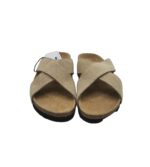 Saboti dama  Pier One, 38, piele intoarsa, bej - imagine 3