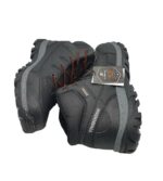 Ghete barbati Axboxing, imitatie de piele, negru , Imblanite - imagine 4