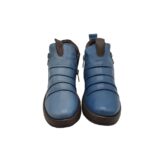 Botine dama Akadia,  piele, albastru - imagine 3