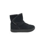 Botine dama Crocs, 40, piele intoarsa, negru, captusite