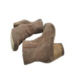 Botine dama S'Oliver, 40, piele intoarsa, bej - imagine 4
