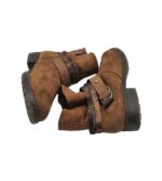 Botine dama Marco Tozzi, 37, material textil, maro - imagine 4