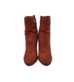 Botine dama Justfab, 37, material textil, maro - imagine 4