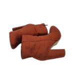 Botine dama Justfab, 37, material textil, maro - imagine 5