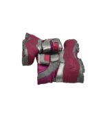 Cizme copii Spirale, 25, material textil, Imblanite, roz gri - imagine 4