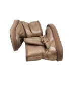 Cizme copii Soulcal&Co, 26, material textil, Imblanite, auriu - imagine 4