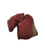 Botine dama 40, material textil, visiniu - imagine 4