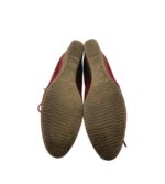 Botine dama 40, material textil, visiniu - imagine 5