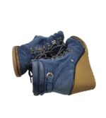 Ghete dama Graceland, 38, material textil, albastru - imagine 4