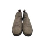 Botine dama 40, piele intoarsa, gri - imagine 3