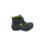 Ghete copii Lurchi, 31, piele intoarsa, material textil, gri albastru