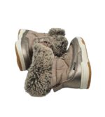 Cizme copii , 26, imitatie de piele, material textil, gri, captusite, Waterproof - imagine 4