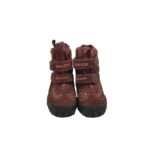 Cizme copii Geox, 24, piele intoarsa, material textil, maro - imagine 3