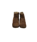 Ghete copii Zara, 25, piele intoarsa, maro - imagine 3