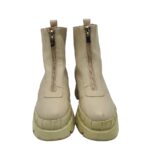 Ghete dama Raid, 38, imitatie de piele , bej - imagine 3